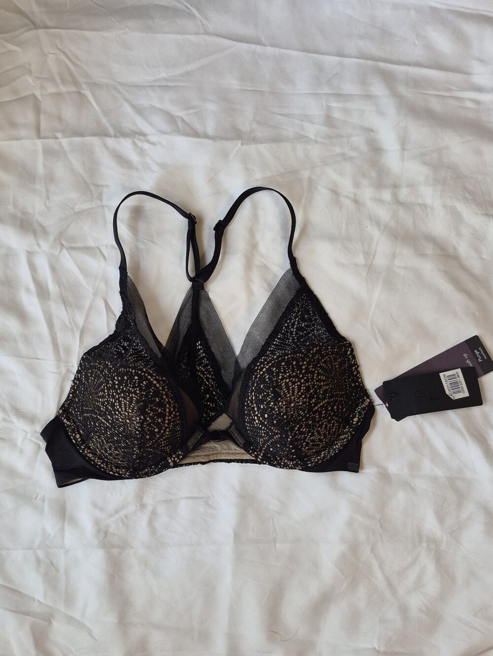 Calvin Klein CK Black Endless Plunge Push-Up Bra